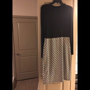 Color Block Black/White Dress. Never worn